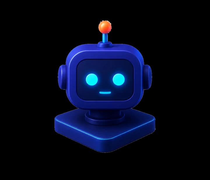 3D automation dashboard with workflow elements