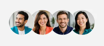 A diverse group of ambitious business leaders